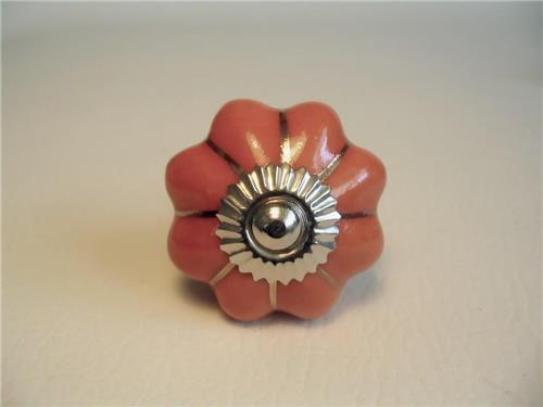 Pumpkin Porcelain Cabinet Knobs Drawer Pulls Decorative Hardware