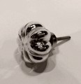 Silver Mercury Glass Flower Cabinet Knobs Drawer Pulls