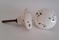 Unique Off White Porcelain Kitchen Cabinet Knobs Drawer Pulls