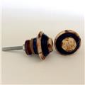 Rustic Wood and Layered Bone Cabinet Knobs Dresser Drawer Pulls