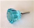 Antique Vintage Modern Aqua Glass Cabinet Knobs Pulls Manufacturer Seconds
