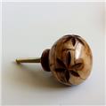 Rustic Carved Bone Cabinet Knobs Drawer Pulls 