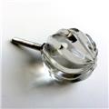 Swirled Clear Glass Small Ball Cabinet Knobs Drawer Pulls