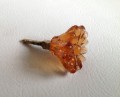 Amber Glass Crystal Daisy Drawer Pulls Cabinet Knobs