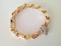 14k Gold Plated Chain Link Bracelet with Toggle CZ Clasp 4.jpeg