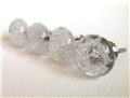 Clear Glass Bubble Cabinet Knobs Pulls Bifold Doorknobs Set of 4