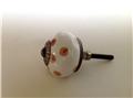 Caramel Polka Dot  Porcelain Cabinet Knobs Pulls Decorative Hardware