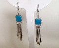 Southwestern Style Turquoise Sterling Silver 925 French Wire Earrings 1.jpeg