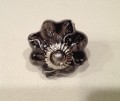 Embossed Dark Gray Drawer Pull Pulls Cabinet Knob Silver Rosette 15.jpeg