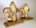 Bold Fleur de Lis Bookends in Gold Finish 1.jpeg