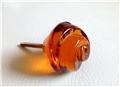 Chic Shabby Amber Glass Crystal Swirl Cabinet Furniture Knobs Pulls