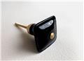 Black Porcelain Square Design Cabinet Knobs Pulls Decorative Hardware