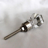 Small Clear Glass Crystal Hexagon Cabinet Knobs Drawer Pulls (s)-Dwyer Home Collection