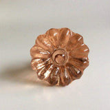Peach Daisy Glass Crystal Drawer Pulls Cabinet Knobs-Dwyer Home Collection