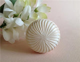 Cream Ivory Carved Bone Swirls On Cabinet Knobs Drawer Pulls 1.50 Inch (s)-Dwyer Home Collection
