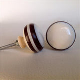 Neutral Bone Cabinet Knobs Drawer Pulls 1.50 Inch-Dwyer Home Collection