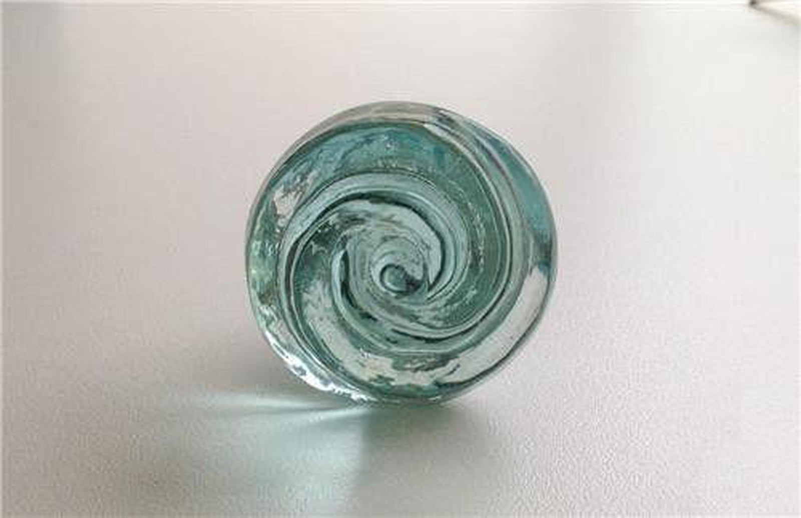Chic Shabby Aqua Blue Glass Swirl Cabinet Knobs Dresser Drawer Pulls-Dwyer Home Collection
