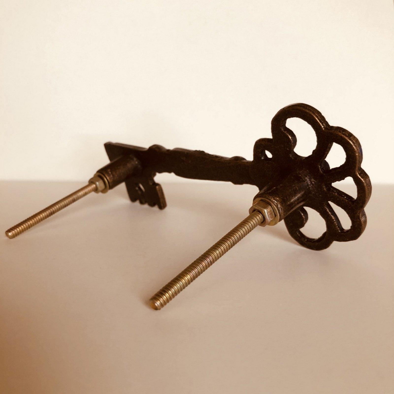 Bronze Skeleton Key Handles for Cabinets Or Window Pulls 5.50 Inch-Dwyer Home Collection