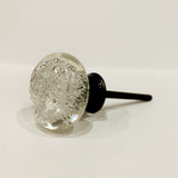 Clear Glass Bubble Cabinet Knobs Dresser Drawer Pulls Coastal-Dwyer Home Collection