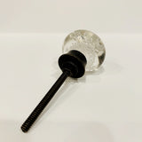 Clear Glass Bubble Cabinet Knobs Dresser Drawer Pulls Coastal 1.50 Inch-Dwyer Home Collection