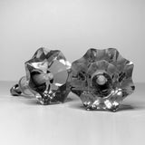Clear Glass Cabinet Knobs Octagon Star Shaped Drawer Pulls 1.5 Inch-Dwyer Home Collection