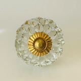 Clear Hobnail Glass Studded Cabinet Knob-Dwyer Home Collection