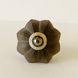 Frosted Grey Glass Cabinet Knobs Dresser Drawer Pulls 1.75 Inch-Dwyer Home Collection