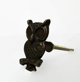 Wise Old Owl Cabinet Knobs Furniture Drawer Pulls Cast Iron 1.75 Inch-Dwyer Home Collection